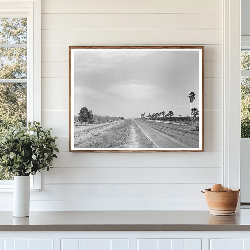 Irrigation Ditch in San Juan Texas February 1939