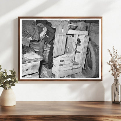 Migrant Tent Furniture in Harlingen Texas 1939