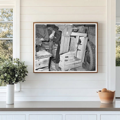 Migrant Tent Furniture in Harlingen Texas 1939