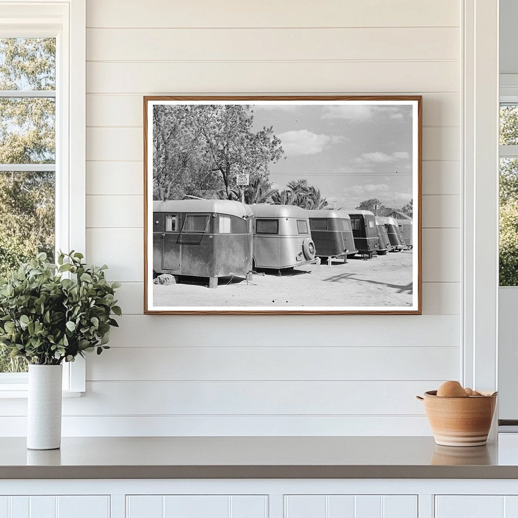 Vintage 1939 Trailer Camp in McAllen Texas