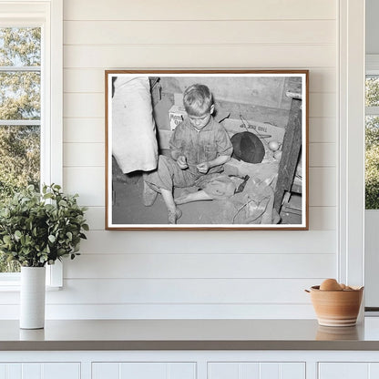 Son of Migrant Worker in Tent Home Harlingen Texas 1939