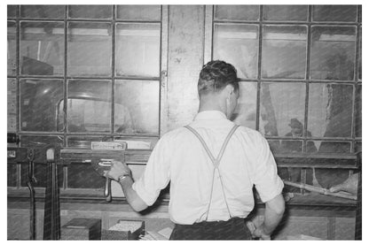 Workers Weighing Sweet Potatoes at Starch Plant 1938