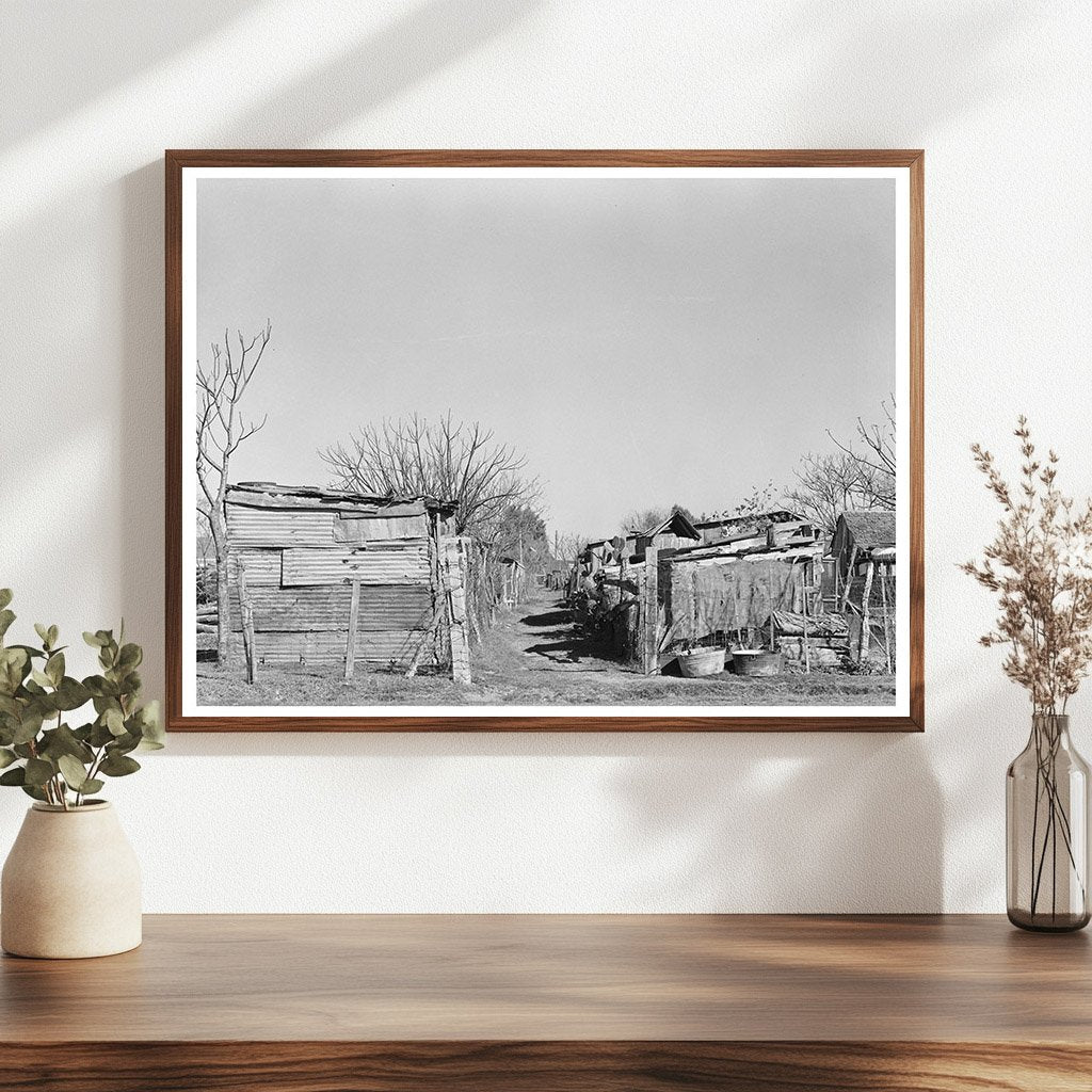 Robstown Texas Alley Vintage Photo February 1939