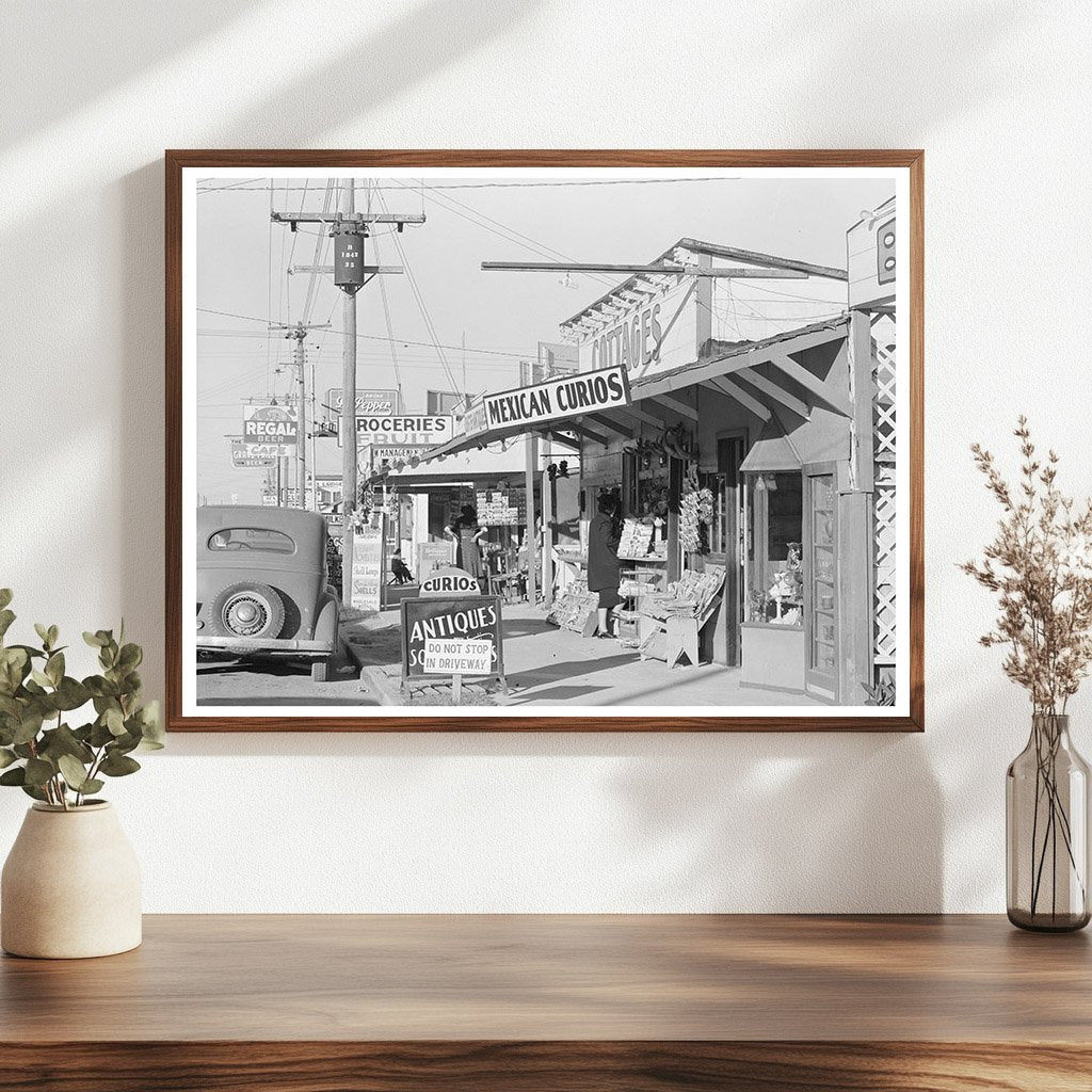 North Beach Corpus Christi Texas Street Scene February 1939