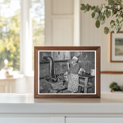 Mexican Woman in One-Room Home Robstown Texas 1939