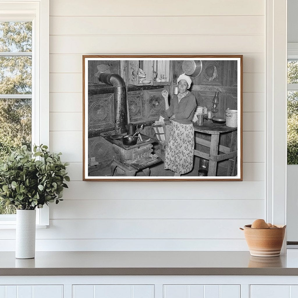Mexican Woman in One-Room Home Robstown Texas 1939