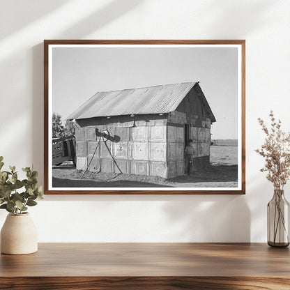 Vintage Home Built from Tin Ceiling Material 1939