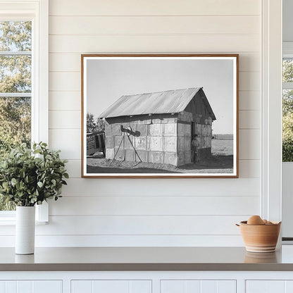 Vintage Home Built from Tin Ceiling Material 1939