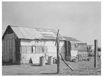 Vintage House Made from Scrap Materials Texas 1939