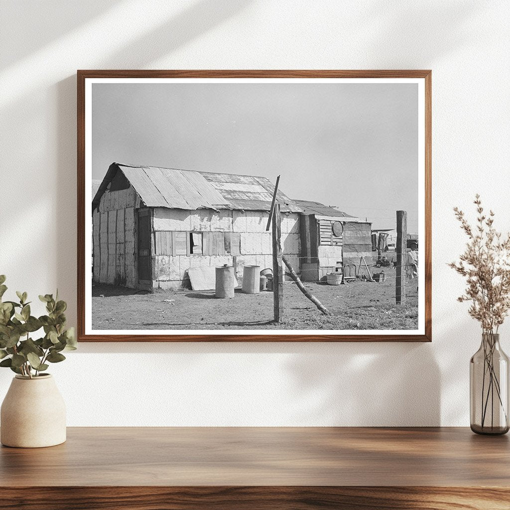 Vintage House Made from Scrap Materials Texas 1939