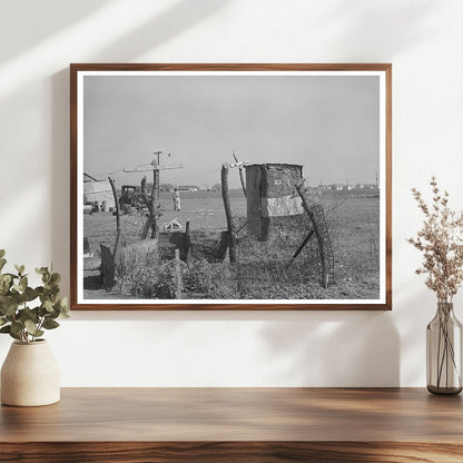 Mexican Garden with Bed Springs Robstown Texas 1939