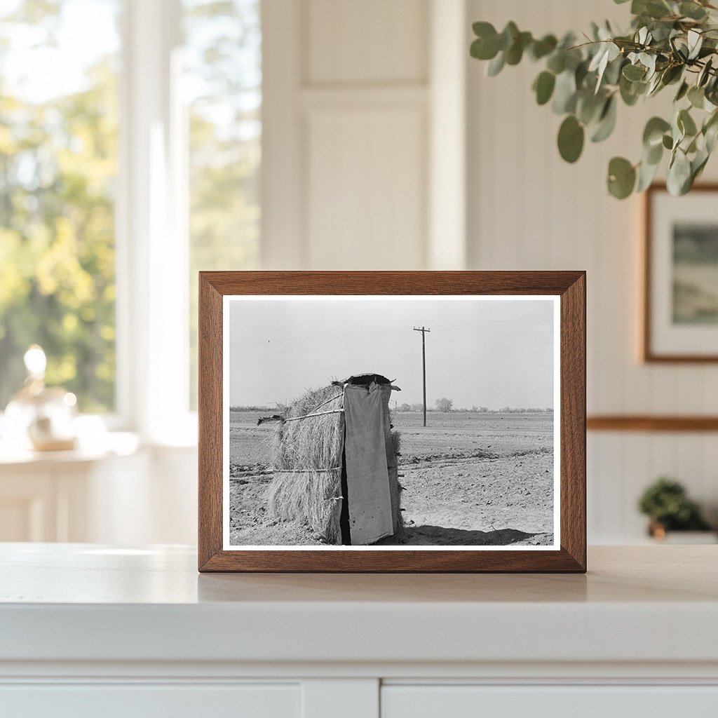 Straw Privy of Mexican Farmer Edinburg Texas 1939