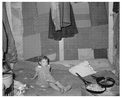 Migrant Family Tent Interior Edinburg Texas 1939