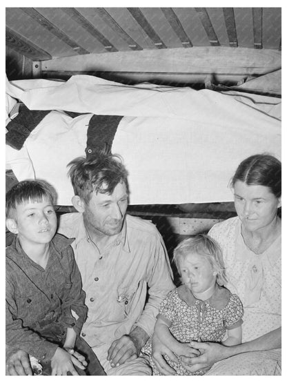 Migrant Family in Trailer Home Edinburg Texas 1939