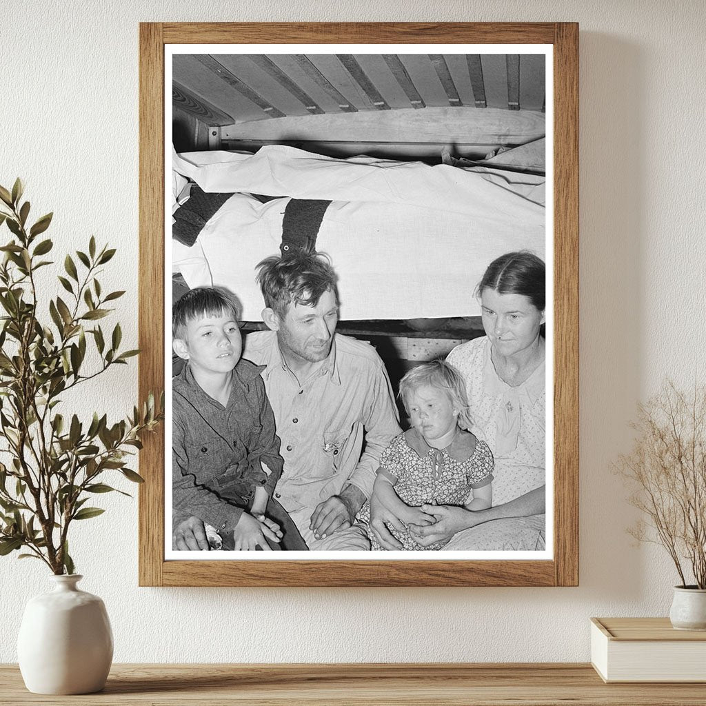 Migrant Family in Trailer Home Edinburg Texas 1939