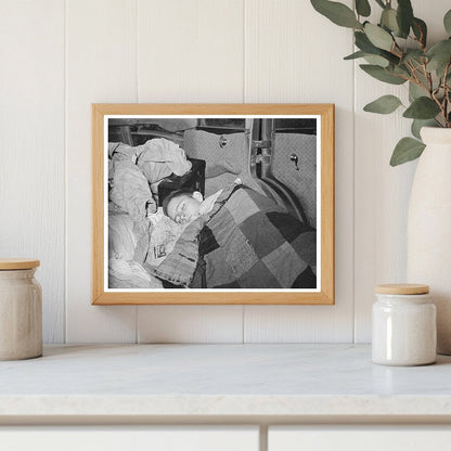 Boy Asleep in Car Texas February 1939 FSA Collection