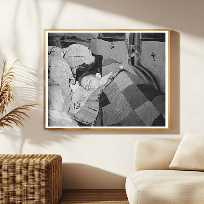 Boy Asleep in Car Texas February 1939 FSA Collection
