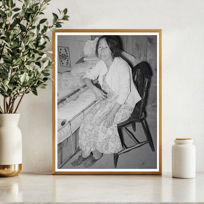 Mexican Woman in Bedroom Crystal City Texas 1939