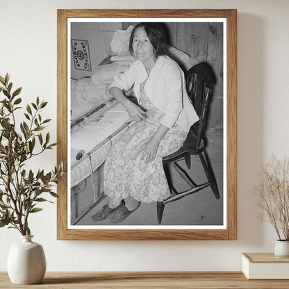 Mexican Woman in Bedroom Crystal City Texas 1939