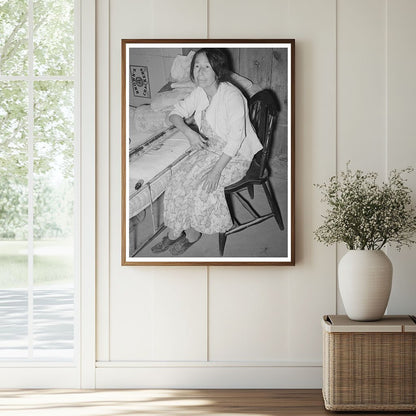 Mexican Woman in Bedroom Crystal City Texas 1939