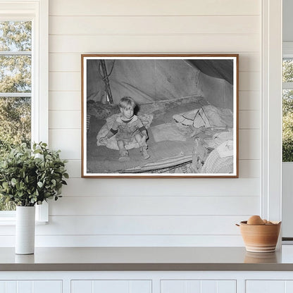 Migrant Child in Tent Home Corpus Christi Texas 1939