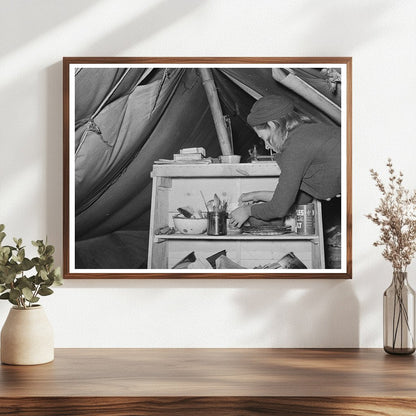 Vintage Kitchen Cabinet of Texas Migrant Family 1939