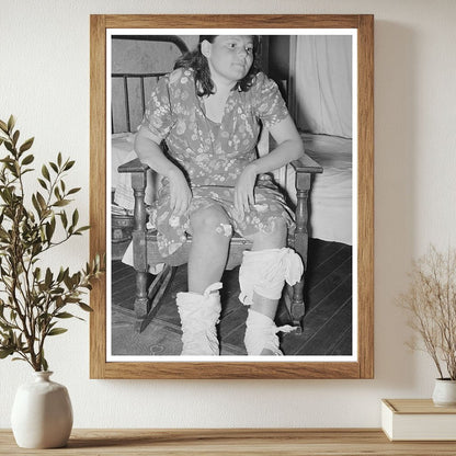 Mexican Girl at Home in Crystal City Texas 1939