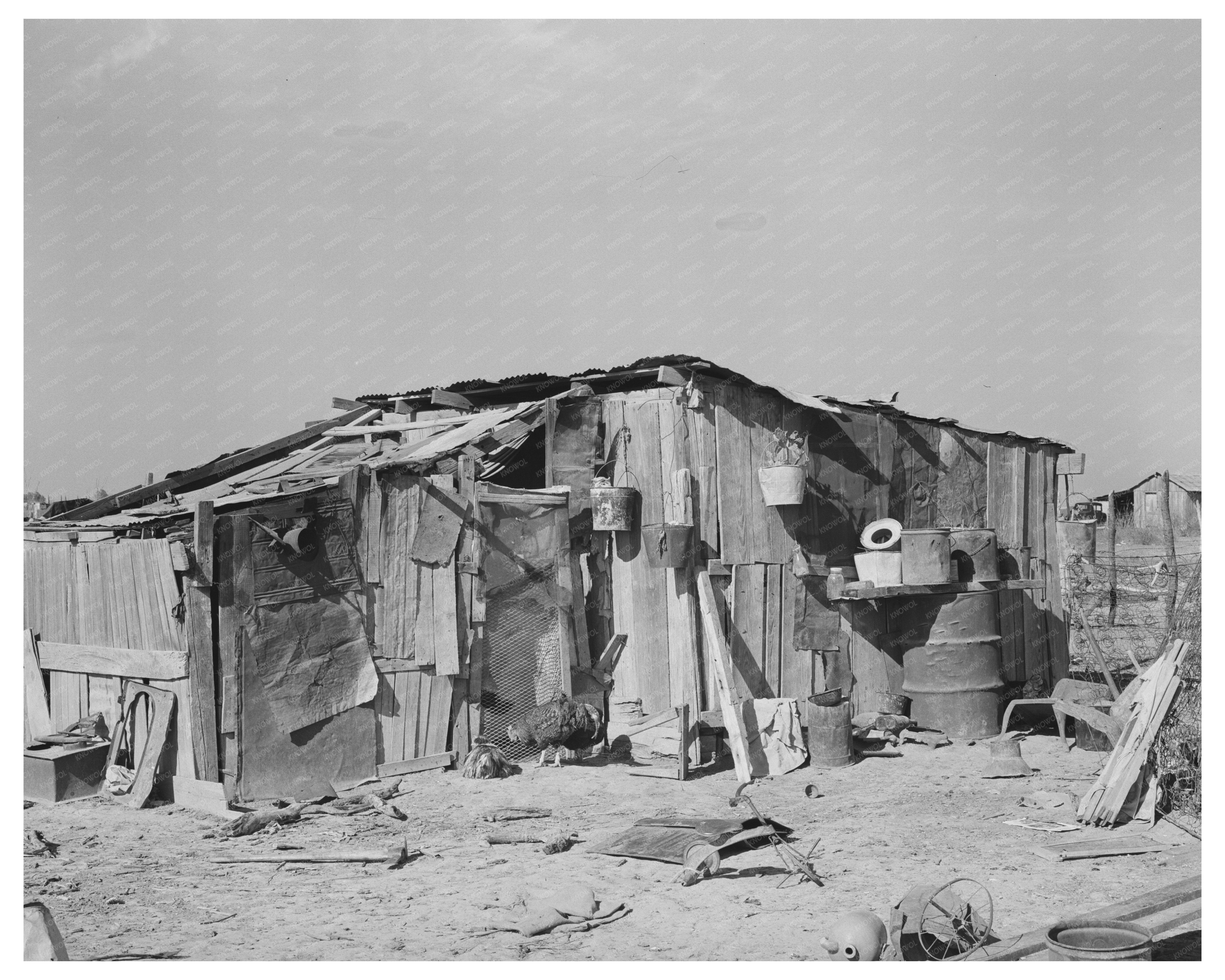Rancho Chico Residence of Mexican Laborer Texas 1939