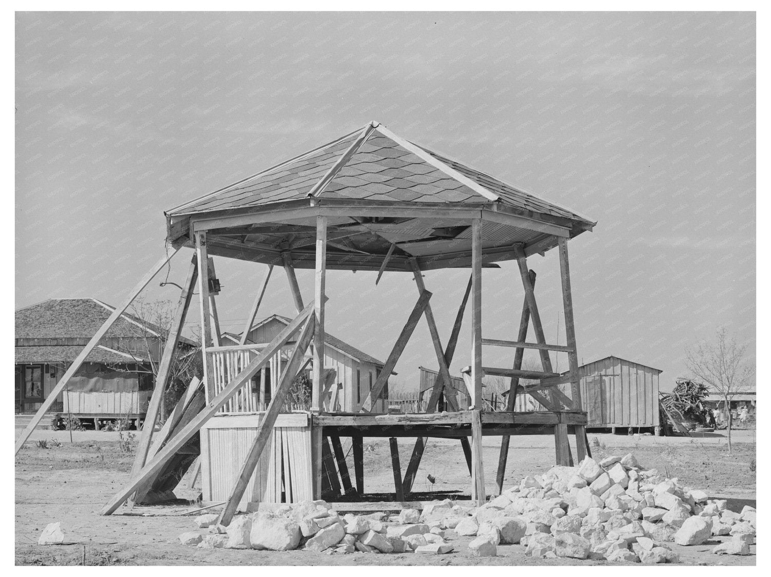 Vintage 1939 Bandstand in Crystal City Texas