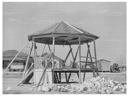 Vintage 1939 Bandstand in Crystal City Texas