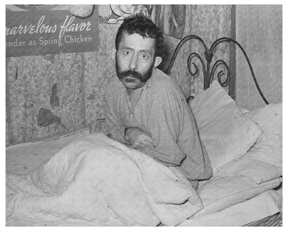 Vintage 1939 Image of Tuberculosis Patient in Texas