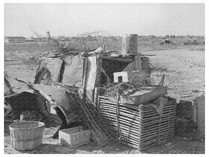 Vintage Goat Shed from 1939 Made of Old Auto Parts Texas