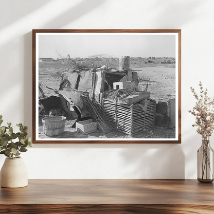 Vintage Goat Shed from 1939 Made of Old Auto Parts Texas