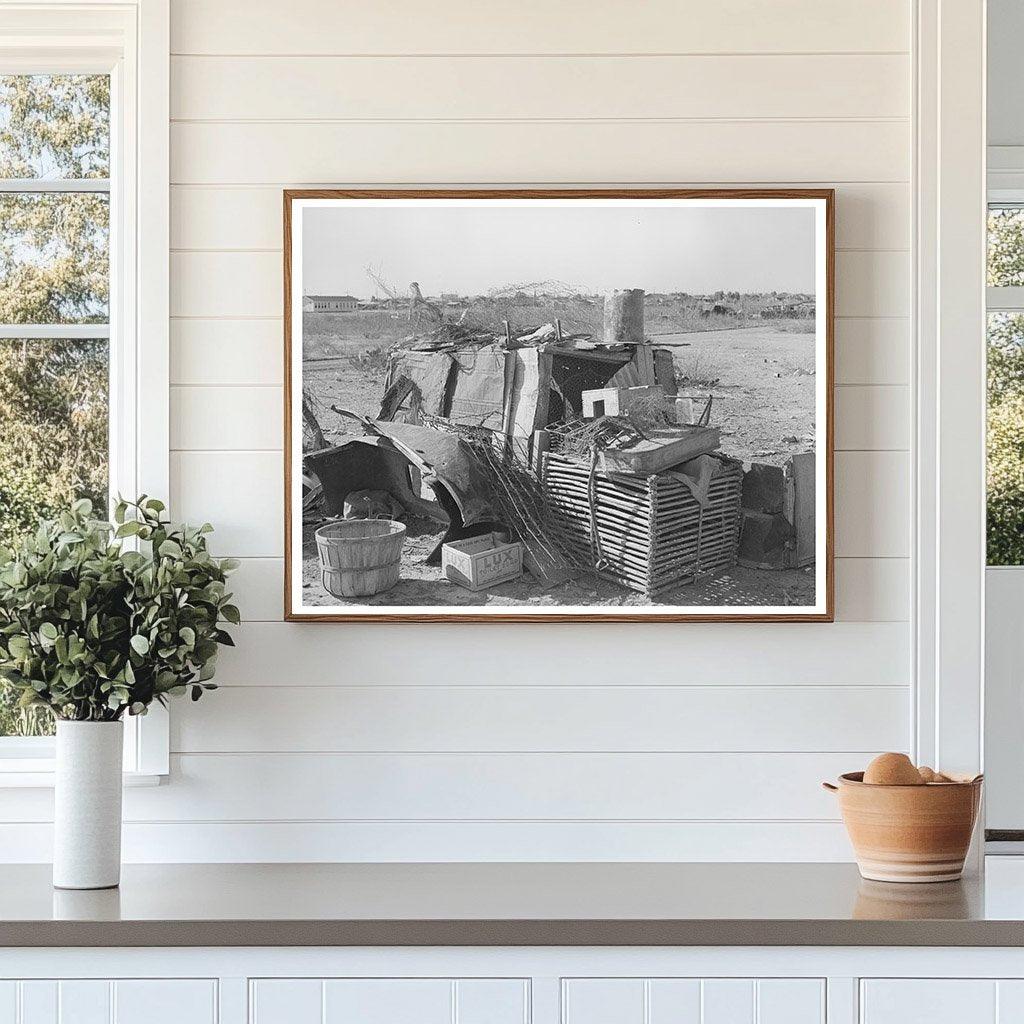 Vintage Goat Shed from 1939 Made of Old Auto Parts Texas