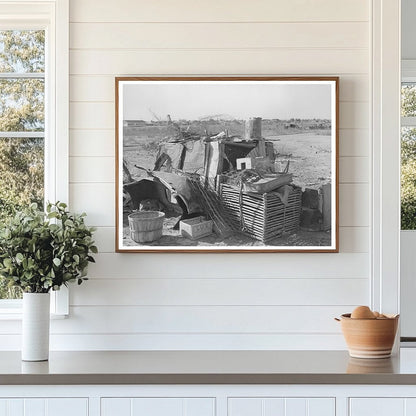 Vintage Goat Shed from 1939 Made of Old Auto Parts Texas