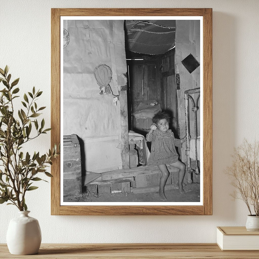 Mexican Child in Doorway of San Antonio Home 1939