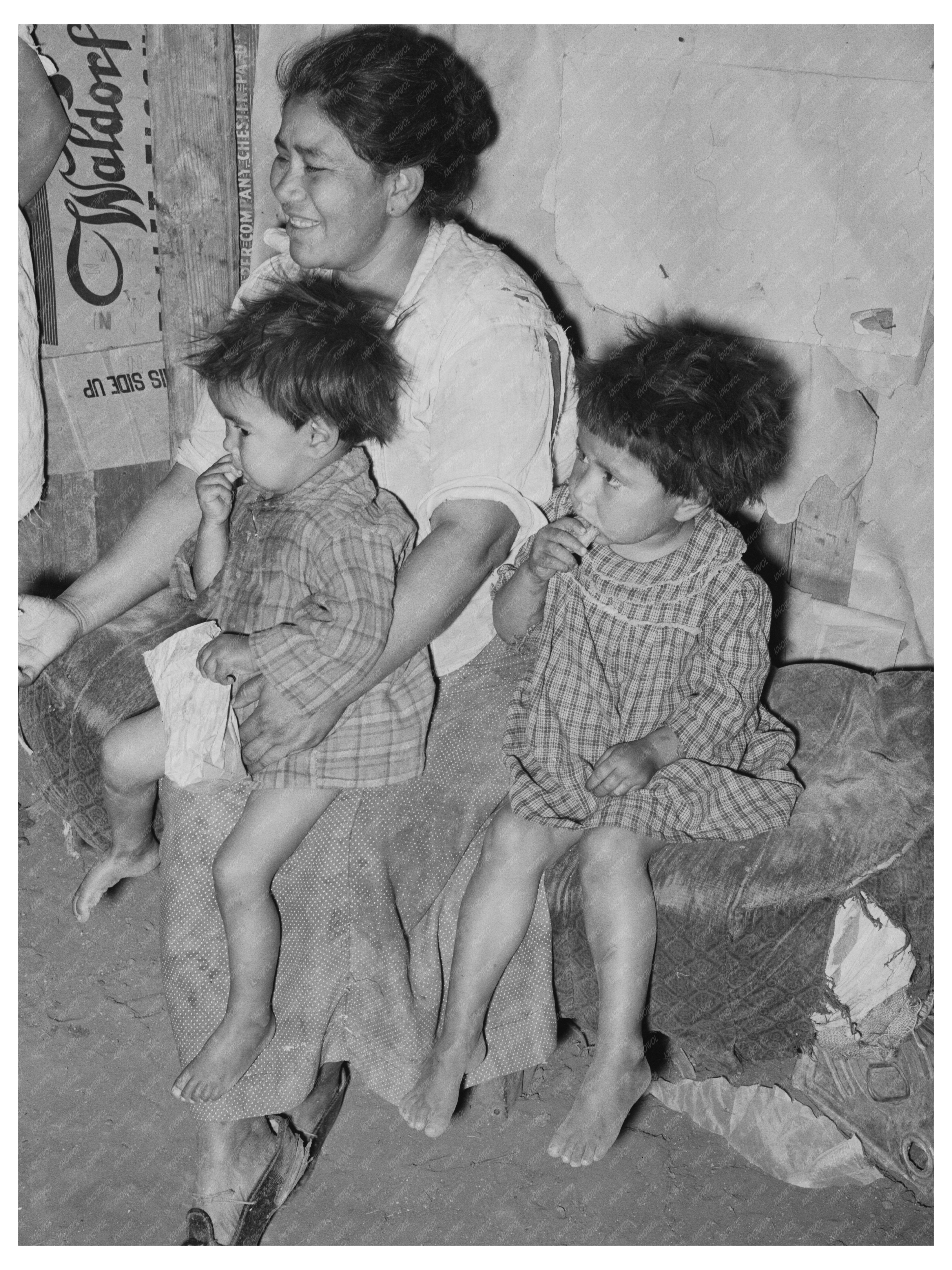 Mexican Family in San Antonio Home 1939