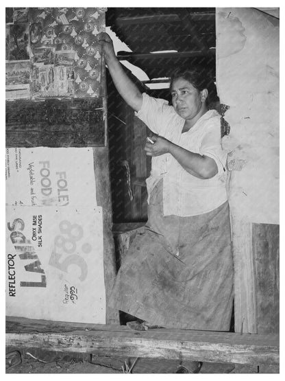 Mexican Woman in San Antonio Kitchen March 1939