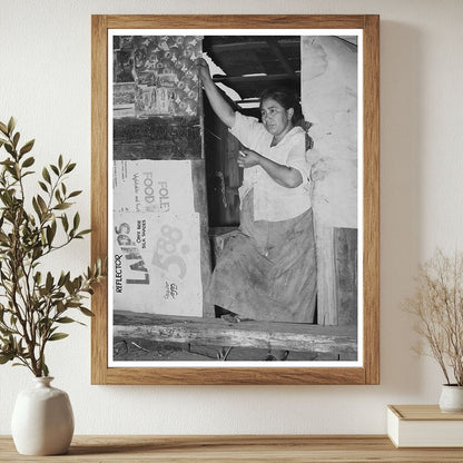 Mexican Woman in San Antonio Kitchen March 1939