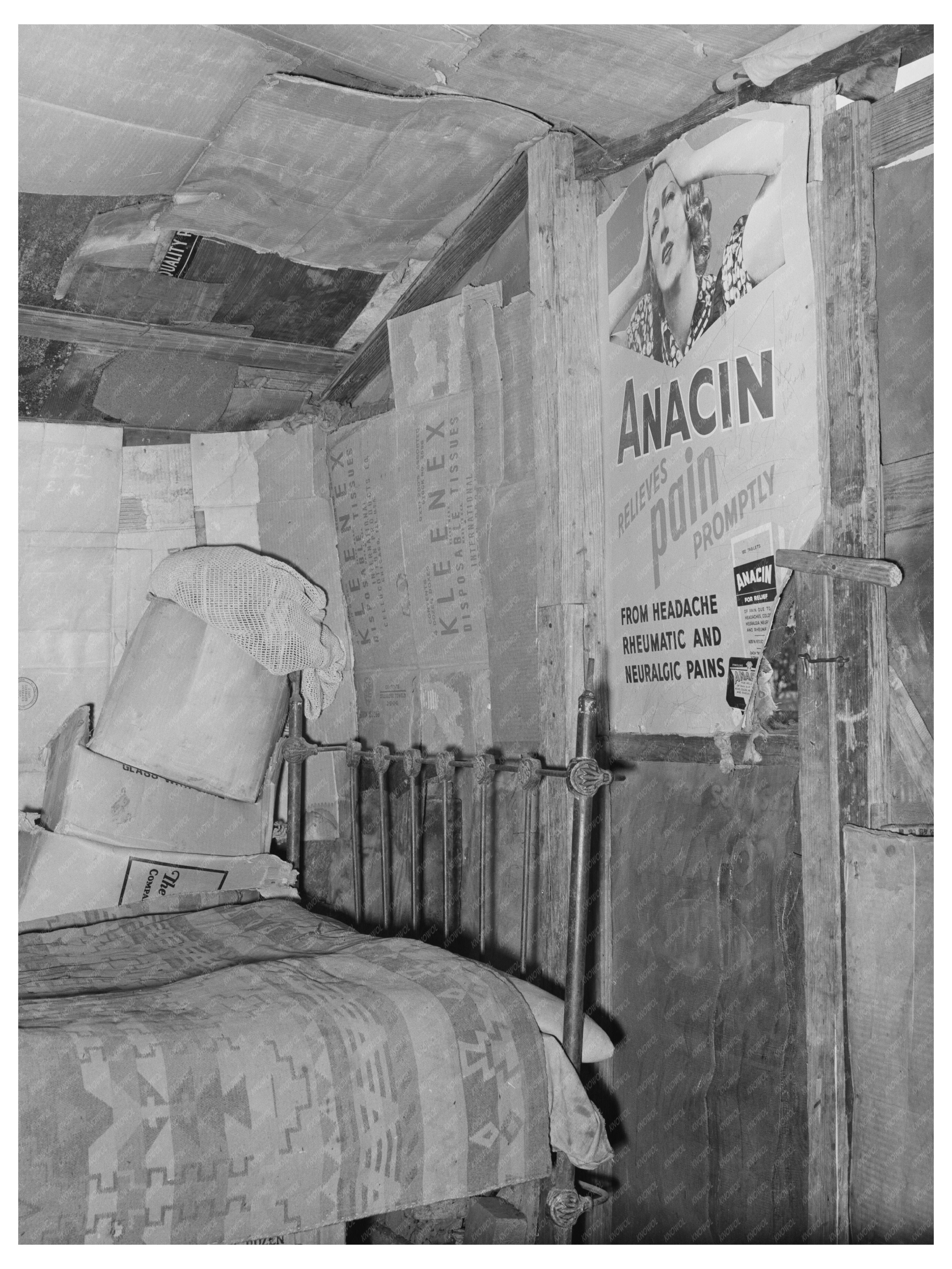 Vintage Bedroom in San Antonio Texas March 1939