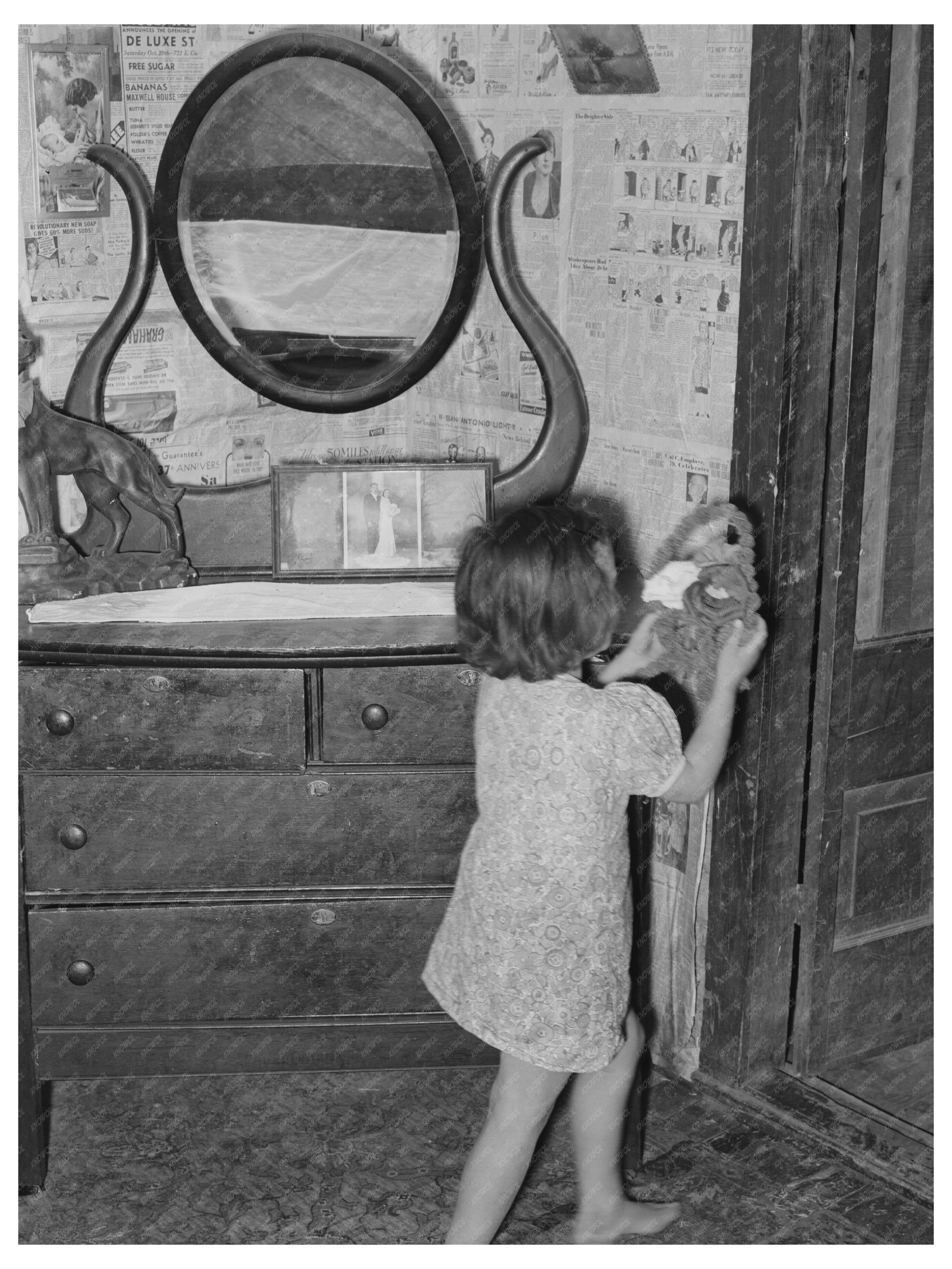 Vintage 1939 Mexican House Bureau in San Antonio Texas