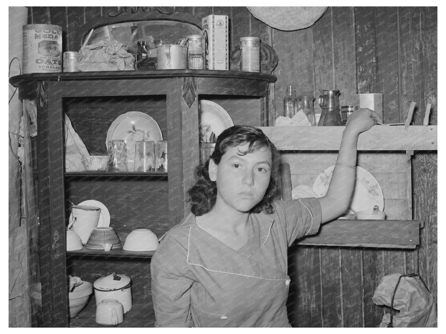 Mexican Girl in San Antonio Texas March 1939