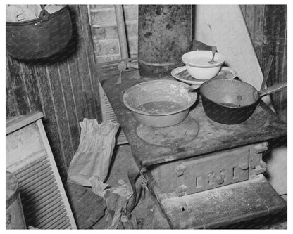 Vintage Kitchen of Mexican Family San Antonio Texas 1939
