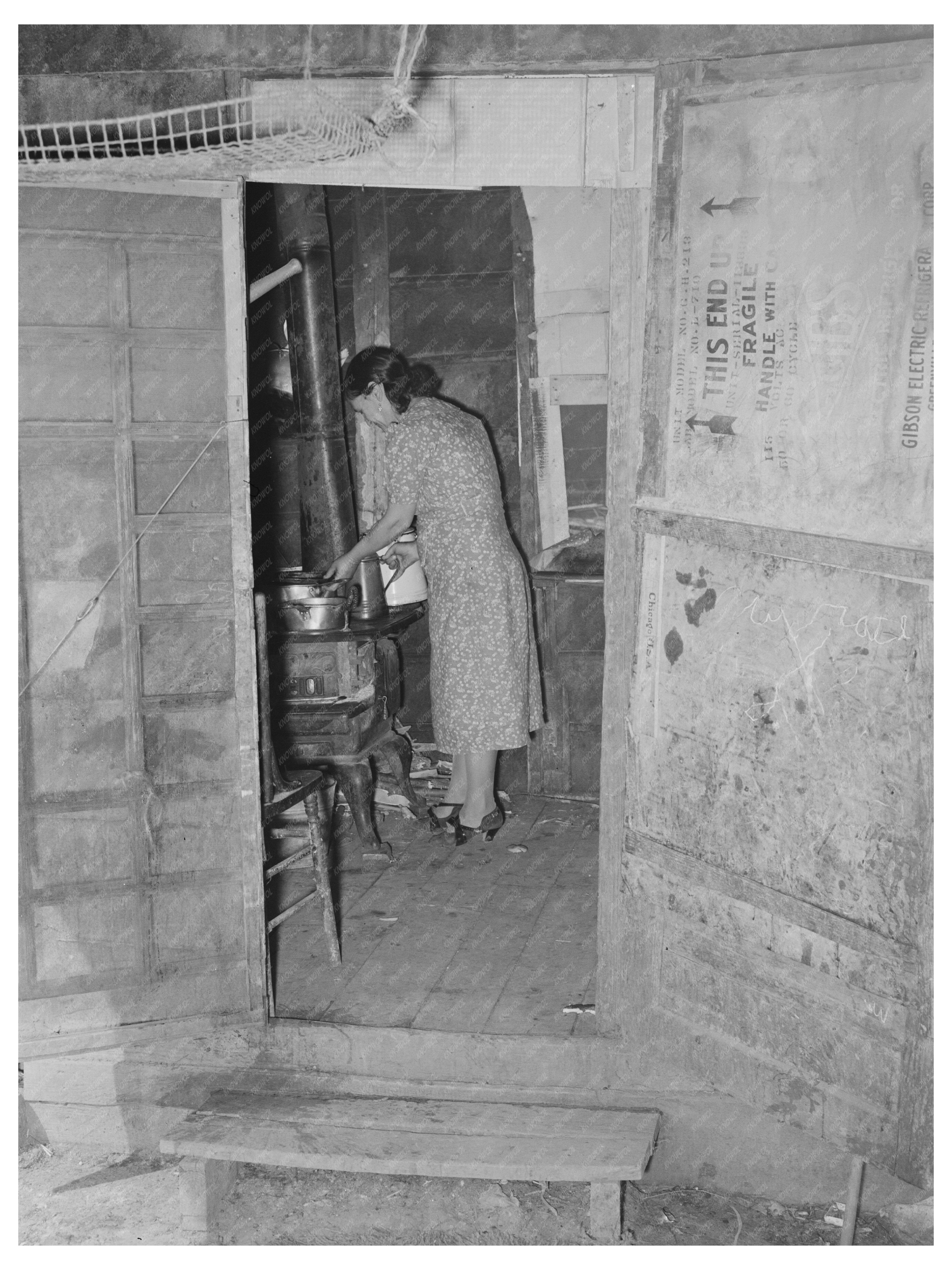 Vintage Mexican Kitchen in San Antonio Texas 1939