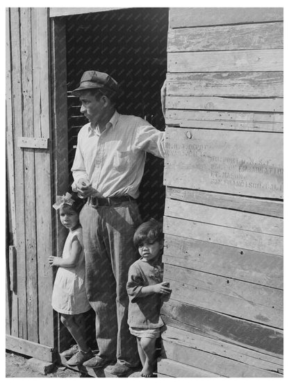 Mexican Family in Doorway San Antonio Texas March 1939