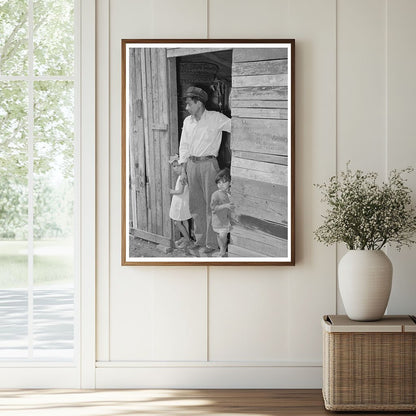 Mexican Family in Doorway San Antonio Texas 1939