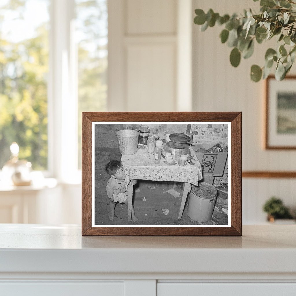 Mexican Child in San Antonio Kitchen 1939