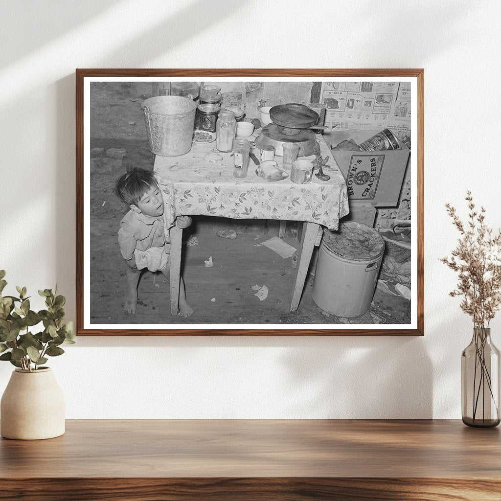 Mexican Child in San Antonio Kitchen 1939