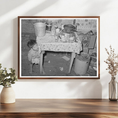 Mexican Child in San Antonio Kitchen 1939