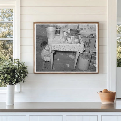 Mexican Child in San Antonio Kitchen 1939